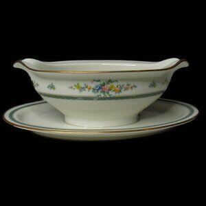 Noritake - Amenity (#7228) - Gravy Boat with Attached Underplate
